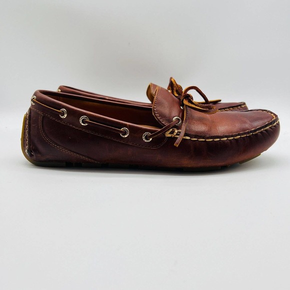 Sperry Other - Sperry Gold Cup Shoes Mens 10 Brown Leather Boat Deck Moccasins Driving Casual